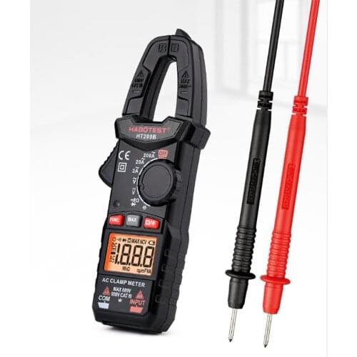 Direct Clamp Meters AC DC Clamp Meter Hit Digital Multimeter Clamp Meter Voltage Current Ohm Capacitance Transistor Tester