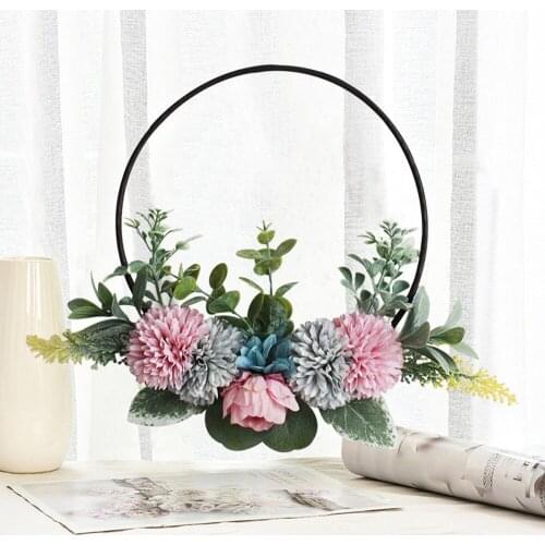 Wreath Artificial Flowers Ring Garland Wall Decoration Door Act The Role Ofing Rattan Circle