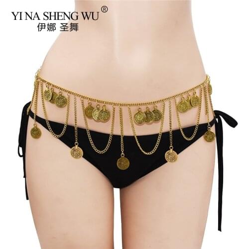 Vintage Gypsy Folk-custom Dangle Waist Belt Chain Tassel Harness Belly Dance Chains Women Body Jewelry Carved Coin Long Pendant