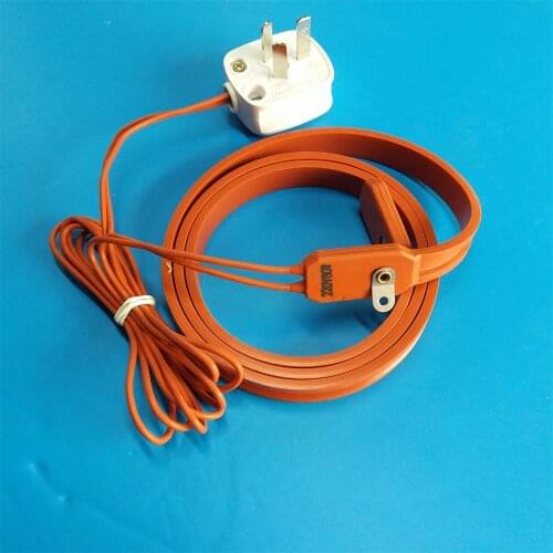Waterproof Silicone Rubber Heating Belt Pipe Cylinder Heating Belt 220V80W with Power Plug