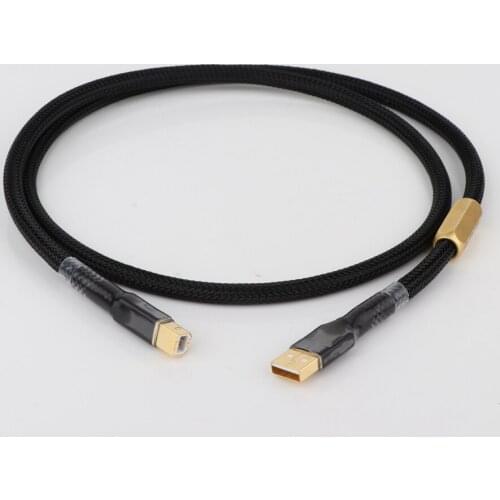 High Quality Hifi Audio USB Cable Type A to Type B Hifi Data Cable For DAC USB cable