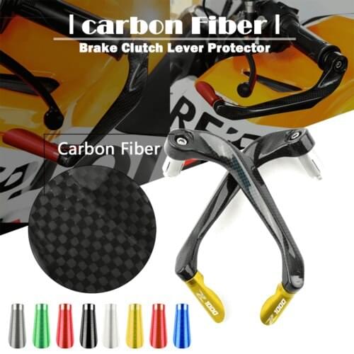 Real Carbon Fiber Motorcycle Brake Clutch Lever Guard Protectors for KAWASAKI NINJA250 300 NINJA 400 650 1000 EX-300 EX400