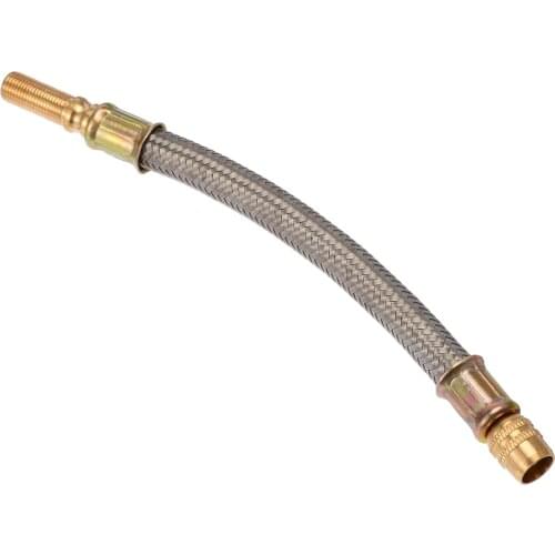 1PC Truck Car Flexible Braided Stainless Steel Tyre Tire Valve Stem Extension Adapter Tire Inflatable Accessories