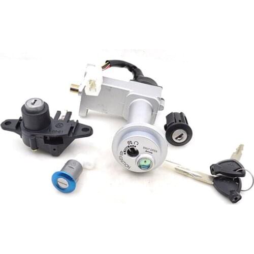 2088 Motorcycle Ignition Switch Lock+Seat Lock +Storage Box Lock Set For Haojue Suzuki HJ125T-16 HJ125 HJ 125 125cc Spare Parts
