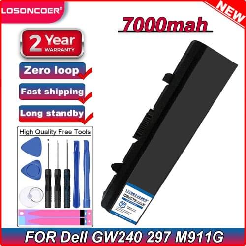 7000MAh GW240 Laptop Battery for Dell Inspiron 1525 1526 1440 1545 1546 1750 laptop X284G RN873 XR682 GW241 XR693 HP277 XR694