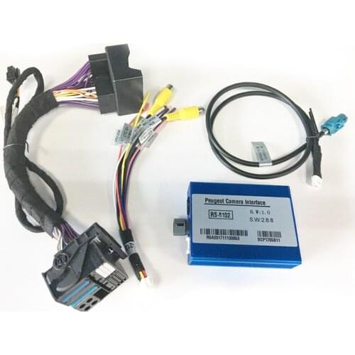 Car Rear View Camera Plug and play interface for2015-2016 Peugeot 408/508/308s/2008 parking guidelines