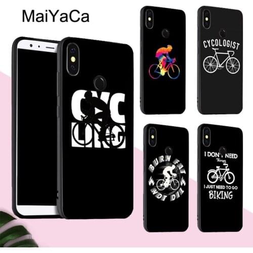 MaiYaCa Mountain Bike Cyclist Cycling Case For POCO X3 F2 Pro Case For Redmi Note 8 Pro 8T 7 9 9S 9A 9C For Mi Note 10 Lite A3