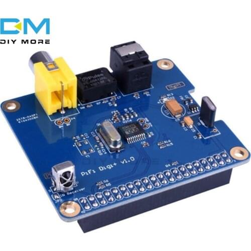 HIFI DiGi Digital Sound Card PCB Board I2S Interface Digital Audio Expansion Board Module Optical Fiber For Raspberry Pi 3/2 B