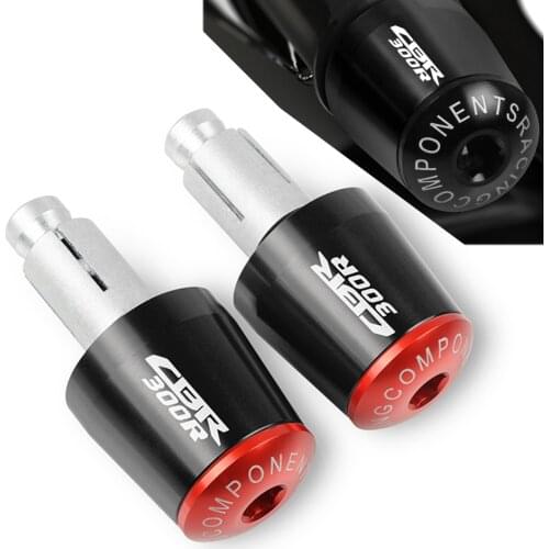 For HONDA CBR300R CBR 300R 2015-2017 2016 Motorcycle Accessories 7/8" 22MM Handlebar Hand Grips Handle Bar End Cap