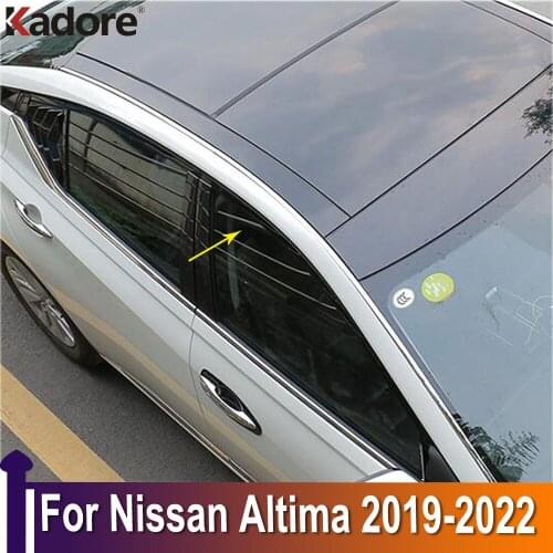 For Nissan Altima 2019 2020 Car styling Auto Side Skirt Car Roof Stainless Steel Sticker Side Body Door Decoration Trim