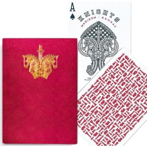 Ellusionist Red Knights Playing Cards Poker Size Deck By Daniel Madison Magic Cards New Sealed Magic Tricks Props for Magician