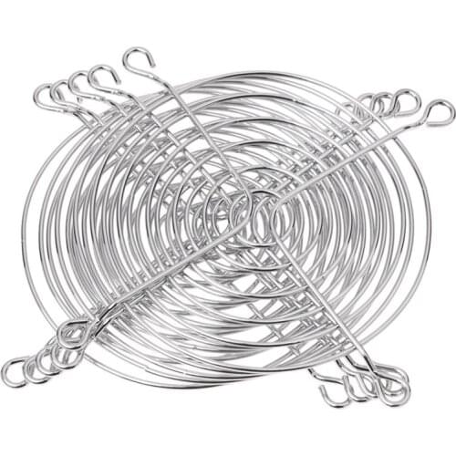 Hot TOD-5 Pcs 90 x 90mm Cooling Fan Grill Metal Wire Finger Guards