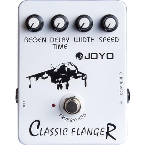 JOYO JF-07 Classic Flanger Guitar Effects Pedal Analog Flanger Stompbox Speed Regain Width Delay Time Adjustable