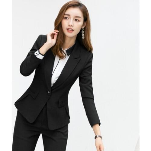 Lenshin New Plus Size Professional Business Jacket for Women Work Wear Office Lady Elegant Female Blazer Coat Top