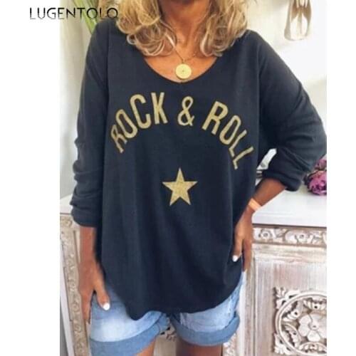 Lugentolo Women's T-shirts With Inscriptions