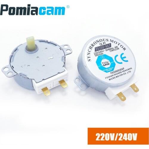 TYJ50-8A7 AC 220-240V 4W Micro Synchronous Motor for Warm Air Blower 50/60Hz CW/CCW microwave oven tray Microwave Turntable