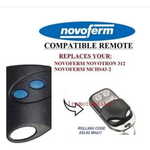 NOVOFERM NOVOTRON 312,NOVOFERM MCHS43-2 433,92mhz repalcement garage door remote beautiful
