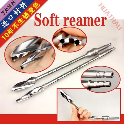 Orthopaedic instruments medical soft reamer intramedullary nail opener soft hollow drill reamer soft drill