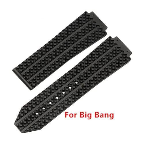 Watch Accessorie Silicone Strap For Hublot For BIG BANG Men Watchbands 25*19mm 25*17mm Belt Male Top Brand Watch Strap Band