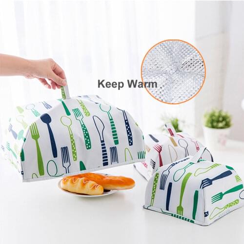 Foldable Food Covers Keep Warm Hot Aluminum Foil Food Cover Dishes Insulation Useful Kitchen Gadgets Accessories for Home Tools