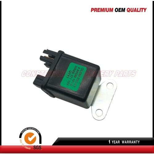 New Relay Glow Plug 8942481610 MR8B-171 12V For Isuzu Hitachi ZX27U ZX50U ZAXIS40U Parts