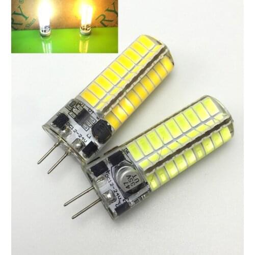 Highlight G4 LED Lamp 5730 Corn Bulb 6W DC/AC 12V LED G4 Light Dimmable 360 Beam Angle Chandelier Lights Replace Halogen G4 Lamp