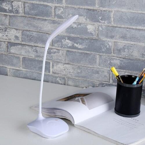 LED USB Charging Built-in Lithium Battery Desk Lamp Touch Dimming Night Light Use Home Office Dorm Modern Desk Lamp