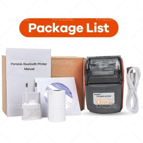 GOOJPRT Bluetooth Thermal Printer Mini Portable Receipt Printer Small for Mobile Phone Ipad Android / iOS Christmas Gifts Stroes