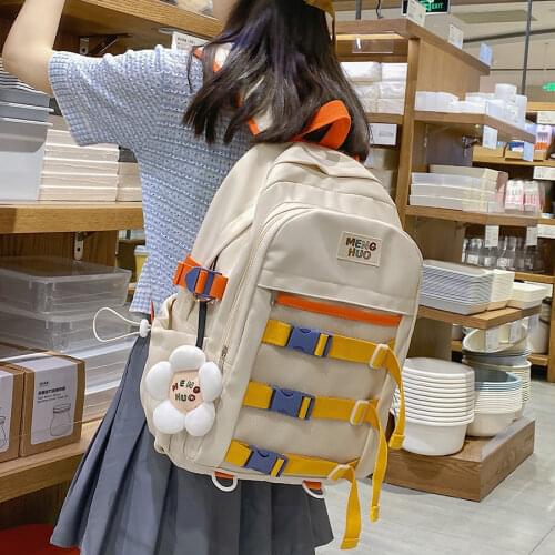 High Quality Women Travel Backpack Waterproof Nylon Laptop Bags Kawaii Large Capacity Female Schoolbag for Teenage Girls Bookbag