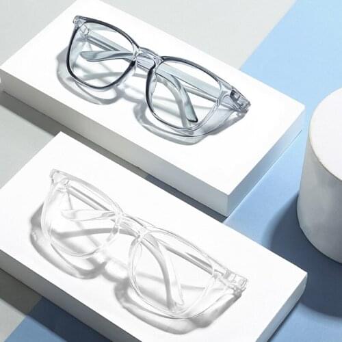 Transparent Vented Safety Goggles Clear Eye Protection Anti Fog Glasses Eyewear H58C