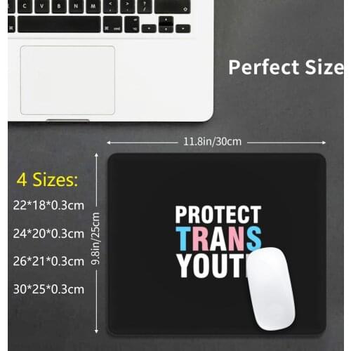 Protect Trans Youth Mouse Pad DIY Print Cushion Rights Pride Resist Gender Fluid Protect Trans Kids Defend
