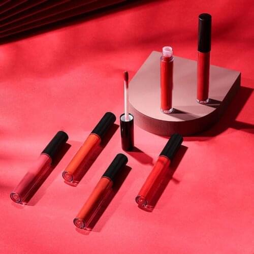 Liquid Lipstick Matte Lip Glaze Smooth Waterproof Long Lasting Non-stick Cup Belleza Lip Gloss Makeup Cosmetic Velvet Lip Glaze