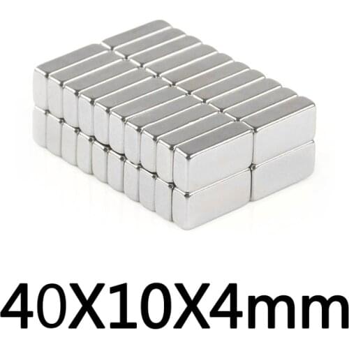 10/20/50/100pcs 40x10x4 mm Search Major Quadrate Magnet 40mm*10mm DIY Powerful Magnets 40*10*4mm Strong Neodymium Magnets