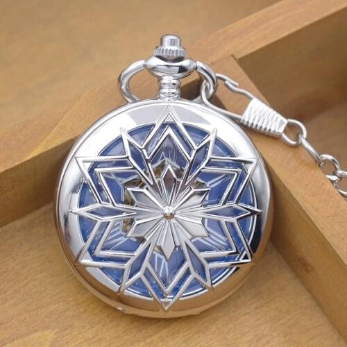 10pcs/lot Antique Silver Mechanical Pocket Watch Skeleton Roman Dial Hand Wind Gift Watches Hot Sale