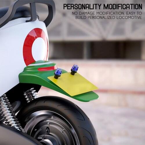 2Pcs Motorcycle License Plate Frame Thread Bolts Screws Nut For Motorcycle Truck License Plate Accessories