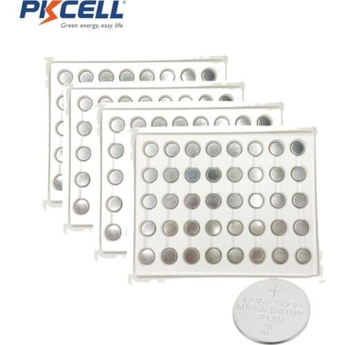 2000Pcs PKCELL CR1216 Button Batteries Lithium Coin Cell 3V DL1216, BR1216, ECR1216, LM1216 for Watch Electronic Toy Remote