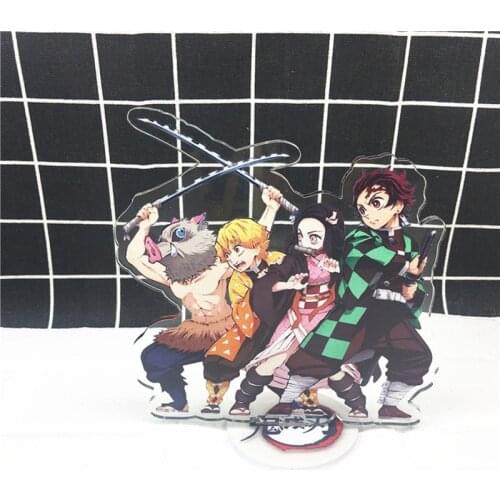 Anime Demon Slayer Kimetsu no Yaiba Acrylic Stand Model Toys Double sided Kamado Tanjirou Action Figure Doll Gift