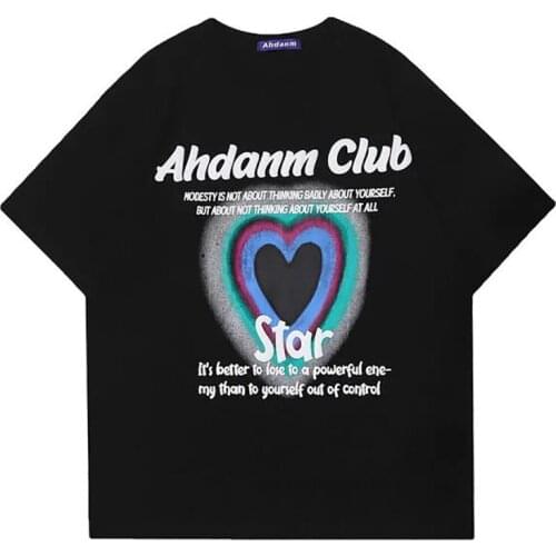 Pure Cotton Cute Cartoon Animals Letters Printed Graphic T Shirts Harajuku Fun Teens Clothes Goth Streetwear Fashion Summer Tops