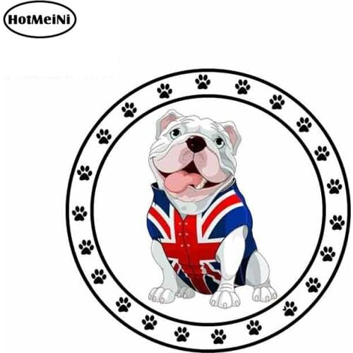 HotMeiNi 13cm x 13cm for BRITISH BULLDOG Graphics Funny Car Stickers Laptop Motorcycle Vinyl Decoration Auto Fine Decals