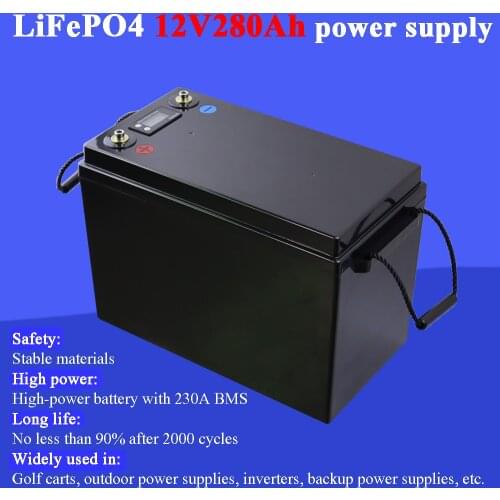 Land Voyager 12V 280Ah lifepo4 battery DIY 12.8V 280AH rechargeable battery pack for E-scooter RV Solar Energy storage system