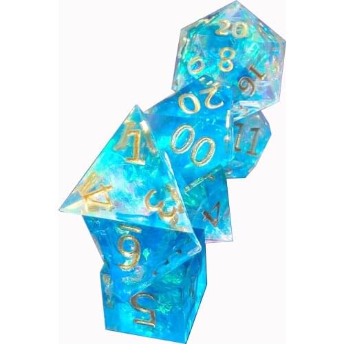 The hottest selling DND games resin sharp dice