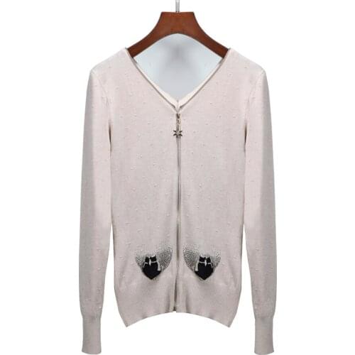 2019 New Arrivals Women Sweater Autumn Winter Casual Cardigans Sweater Slim Fit Fashion Front & Back Zippers Knitted Sweaters