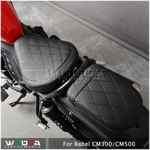 DOUBLE SEAT CUSHION SADDLE RACE SOFT REPLACEMENT HONDA REBEL CMX 250 300 500 2017-21 REBEL CMX500 FRONT&REAR Seat CUSHIONS