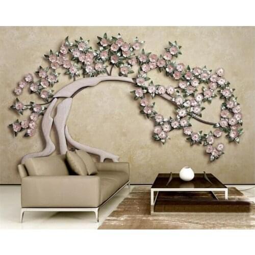 Custom 3d high quality modern photo wallpaper large indoor room background wall mural european imitation iron flower wallpaper