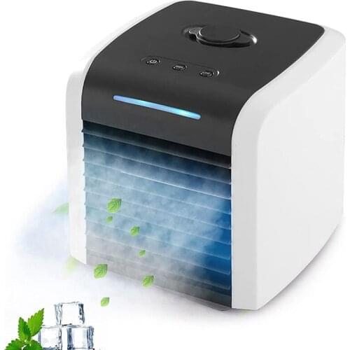 Portable Air Conditioner Fan ,Mini USB Personal Evaporative built-in filter Air Cooler Desk Fan Humidifier Purifier For Office