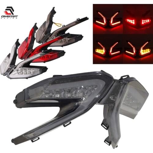 QMSTART Racing E-Marked LED Integrated Rear Tail Brake Turn Signals Light For DUCATI Panigale 899 959 1199 1299 R/S Superleggera