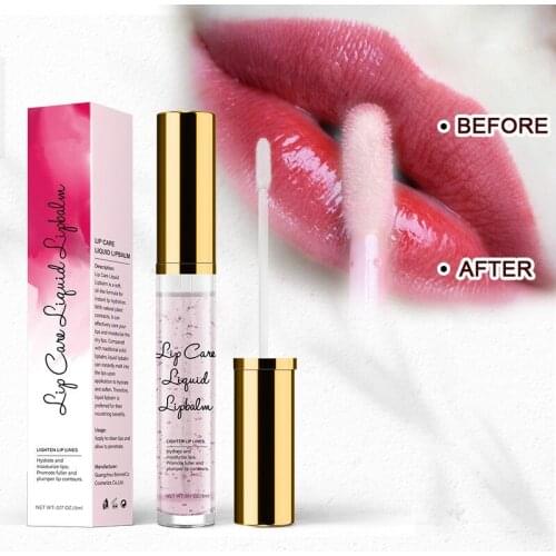 Pink Colors Lips Plumper Makeup Long Lasting Big Lip Gloss Moisturizer Plump Volume Shiny Sexy Vitamin E mineral Oil lipstick