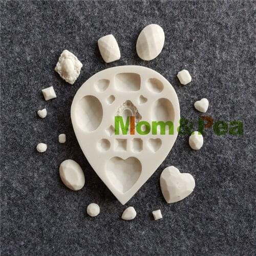 Mom&Pea MPB0061 Gem Shaped Silicone Mold Cake Decoration Fondant Cake 3D Mold Food Grade