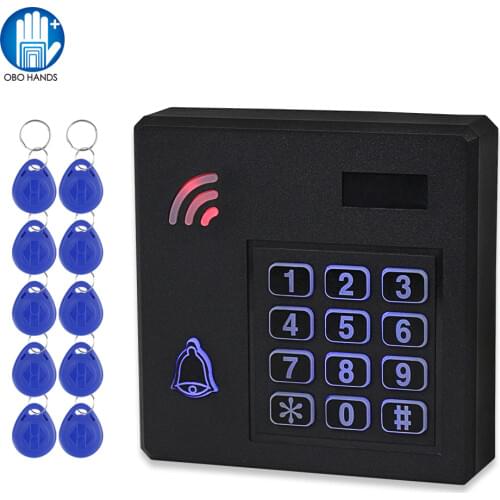 IP68 Waterproof Access Control System Outdoor RFID Keypad WG26 Access Controller Keyboard Rainproof 10 EM4100 Keyfobs for Home