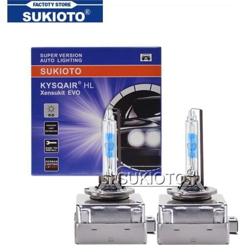 SUKIOTO 2PCS Super Bright 35W 5500K D1S D3S Auto Car Headlight Bulbs D2S D4S Xenon HID Lamp Light For A4 A5 A6 A7 A8 Q3 Q5 Q7